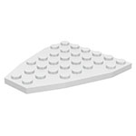 LEGO Boat Bow Plate 7 x 6 without Stud Notches 2625