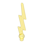 LEGO Wave Angular Single with Bar End (Lightning Bolt) 27256