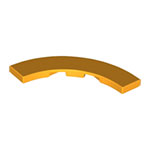 LEGO Tile, Round Corner 4 x 4 Macaroni Wide 27507