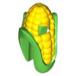 LEGO Minifigure, Headgear Head Cover, Costume Corn Cob Suit with Yellow Corn Kernels Pattern 29575PB01