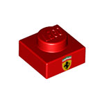 LEGO Plate 1 x 1 with Ferrari Emblem Pattern 3024PB013