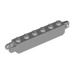 LEGO Hinge, Brick 1 x 6 Locking with 1 Finger Vertical End and 2 Fingers Vertical End 30388