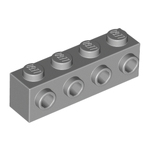 LEGO Brick, Modified 1 x 4 with 4 Studs on One Side 30414