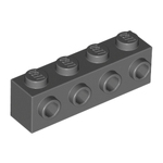 LEGO Brick, Modified 1 x 4 with 4 Studs on One Side 30414