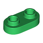 LEGO Plate, Modified 1 x 2 Rounded with 2 Open Studs 35480