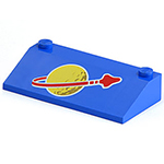 LEGO Slope 33 3 x 6 with Classic Space Logo Pattern Large 3939P91