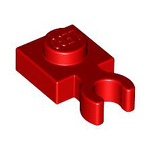 LEGO Plate, Modified 1 x 1 with Clip Vertical - Type 4 (thick open O clip) 4085D