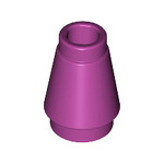 LEGO Cone 1 x 1 with Top Groove 4589B