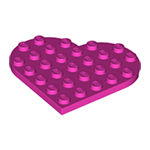 LEGO Plate, Round 6 x 6 Heart 46342