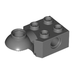 LEGO Brick, Modified 2 x 2 with Pin Hole, Rotation Joint Ball Half (Horizontal Top) 48170