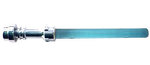 LEGO Minifig, Weapon Lightsaber Blade Single with Chrome Silver Hilt Straight, Complete Assembly 577C01