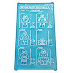 LEGO Glass for Window 1 x 4 x 6 with Iron Man Armors `HOUSE PARTY PROTOCOL STATUS: STANDBY...` Pattern (Sticker) - Set 76125 57895PB062