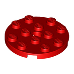 LEGO Plate, Round 4 x 4 with Pin Hole 60474