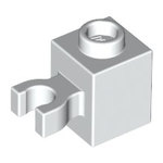 LEGO Brick, Modified 1 x 1 with Clip Vertical (open O clip) - Hollow Stud 60475B