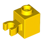 LEGO Brick, Modified 1 x 1 with Clip Vertical (open O clip) - Hollow Stud 60475B