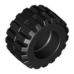LEGO Tire 20mm D. x 12mm - Offset Tread Small Wider, Beveled Tread Edge 60700