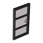 LEGO Door 1 x 4 x 6 with 3 Panes with Trans-Black Glass 60797C02