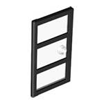 LEGO Door 1 x 4 x 6 with 3 Panes and Stud Handle with Trans-Clear Glass 60797C04