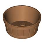 LEGO Container, Barrel Half Large with Axle Hole 64951