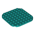 LEGO Plate, Round 8 x 8 with Rounded Corners 65140