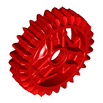 LEGO Technic, Gear 28 Tooth Double Bevel with Pin Hole 65413