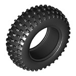 LEGO Tire 75.1 x 28 Spiky Tread 69909