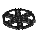 LEGO Technic, Plate Rotor 6 Blade with Clip Ends Connected (Water Wheel) - Solid Studs 69984