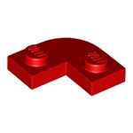 LEGO Plate, Round Corner 2 x 2 with 1 x 1 Cutout 79491