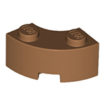 LEGO Brick, Round Corner 2 x 2 Macaroni with Stud Notch and Reinforced Underside (New Style) 85080