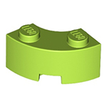 LEGO Brick, Round Corner 2 x 2 Macaroni with Stud Notch and Reinforced Underside (New Style) 85080