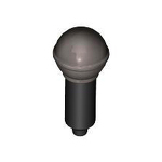 LEGO Minifig, Utensil Microphone with Metallic Silver Top Pattern 90370PB01
