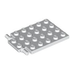 LEGO Plate, Modified 4 x 6 with Trap Door Hinge (Long Pins) 92099