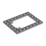 LEGO Plate, Modified 6 x 8 Trap Door Frame Horizontal 92107