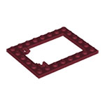 LEGO Plate, Modified 6 x 8 Trap Door Frame Horizontal 92107