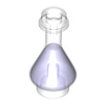 LEGO Minifigure, Utensil Bottle, Erlenmeyer Flask with Trans-Purple Fluid Pattern 93549PB02