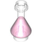 LEGO Minifigure, Utensil Bottle, Erlenmeyer Flask with Trans-Dark Pink Fluid Pattern 93549PB08