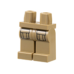 LEGO Hips and Legs with Cargo Pockets with Flaps and Pleats Pattern 970C00PB0747