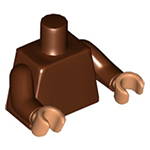 LEGO Torso Plain / Reddish Brown Arms / Flesh Hands 973C72