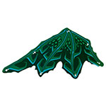 LEGO Cloth Wing Dragon Left, Sand Green Ribs, Lime and Dark Green Scales Pattern BB1249