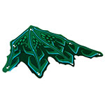 LEGO Cloth Wing Dragon Right, Medium Azure Ribs, Lime and Dark Green Scales Pattern BB1250