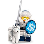 LEGO Minifigur Snow Guardian, Series 22 (Complete Set with Stand and Accessories) COL22-4