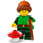 LEGO Minifigur Forest Elf, Series 22 (Complete Set with Stand and Accessories) COL22-8