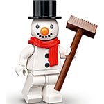 LEGO Minifigur Snowman, Series 23 (Complete Set with Stand and Accessories) COL23-3