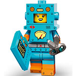 LEGO Minifigura Cardboard Robot, Series 23 (Complete Set with Stand and Accessories) COL23-6