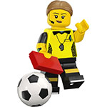 LEGO Minifigure Football Referee, Series 24 (Complete Set with Stand and Accessories) COL24-1