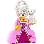 LEGO Minifigure Rococo Aristocrat, Series 24 (Complete Set with Stand and Accessories) COL24-10