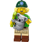 LEGO Minifigur Conservationist, Series 24 (Complete Set with Stand and Accessories) COL24-8