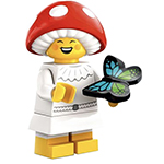 LEGO Minifigur Mushroom Sprite, Series 25 (Complete Set with Stand and Accessories) COL25-6