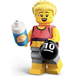 LEGO Minifigura Fitness Instructor, Series 25 (Complete Set with Stand and Accessories) COL25-7