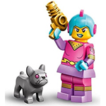 LEGO Minifigure Retro Space Heroine, Series 26 (Complete Set with Stand and Accessories) COL26-4